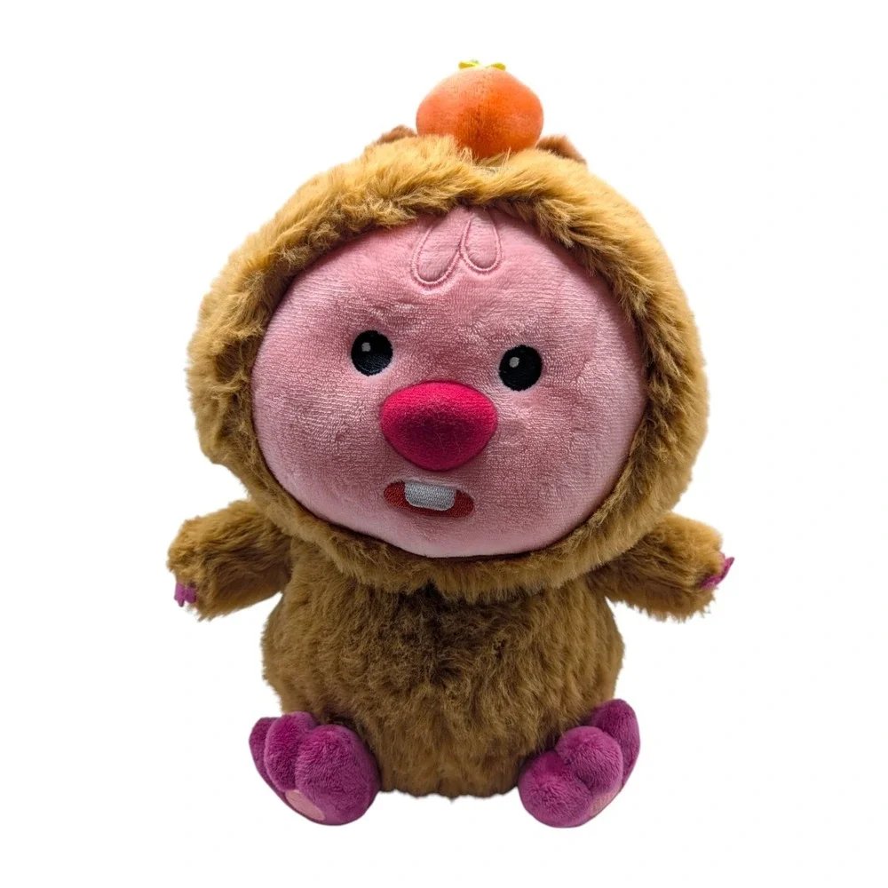 Miniso Zanmang Loopy Sitting Plush Beaver in Capybara Costume 10